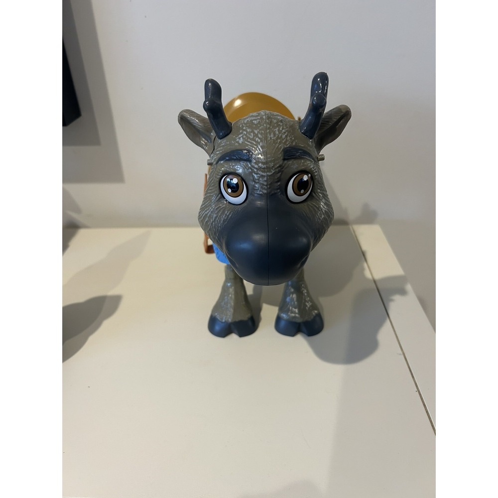Disney Store Frozen Baby Sven Reindeer 11" Figure Large Saddled Toy